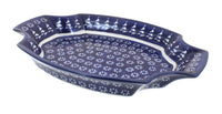 Polish Pottery Winter Nights Large Serving Tray