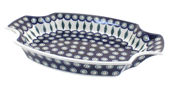 Peacock Large Serving Tray