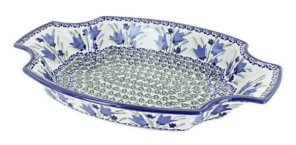 Blue Tulip Large Serving Tray