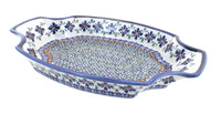 Polish Pottery Mosaic Flower Large Serving Tray