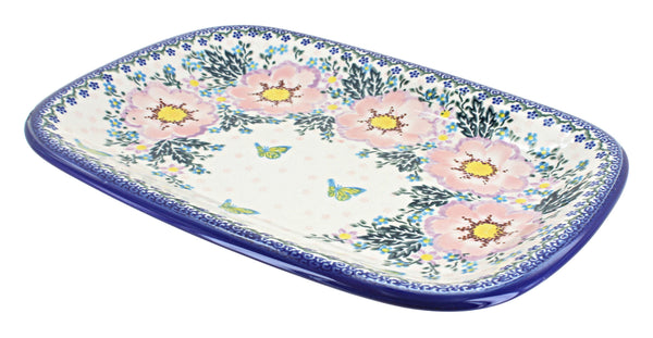 Apple Blossom Large Rectangular Serving Platter