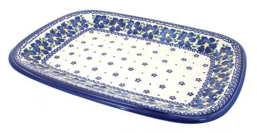 Polish Pottery Spring Blossom Large Rectangular Serving Platter