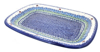 Polish Pottery Garden Tulip Large Rectangular Serving Platter