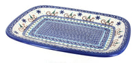 Polish Pottery Noel Nights Large Rectagular Serving Platter