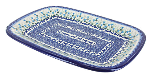 Polish Pottery Misty Large Rectangular Serving Platter