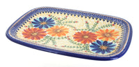 Polish Pottery Autumn Burst Large Rectangular Serving Platter