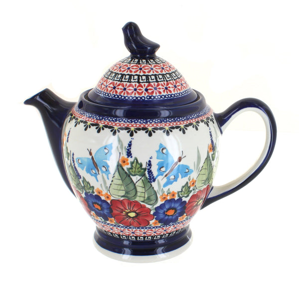 Floral Butterfly Coffee Pot