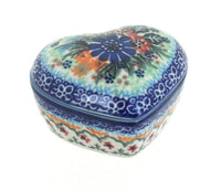 Ashley Small Heart Box Polish Pottery
