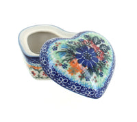 Polish Pottery Ashley Small Heart Box