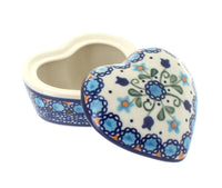Polish Pottery Savannah Small Heart Box