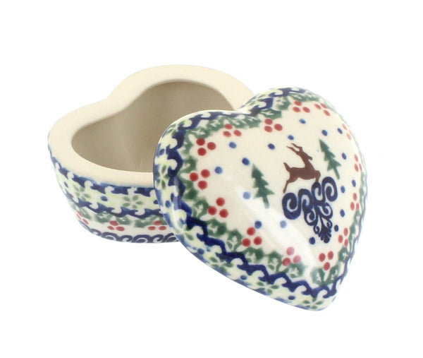 Reindeer Delight Small Heart Box