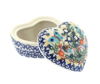 Polish Pottery Garden of Eden Small Heart Box