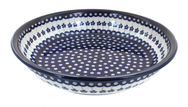 Flowering Peacock Large Shallow Serving Bowl