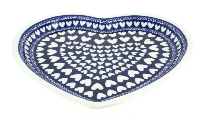 Polish Pottery Valentina Heart Plate
