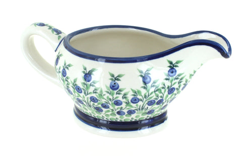 Polish Pottery Porcelain Vine Gravy Boat