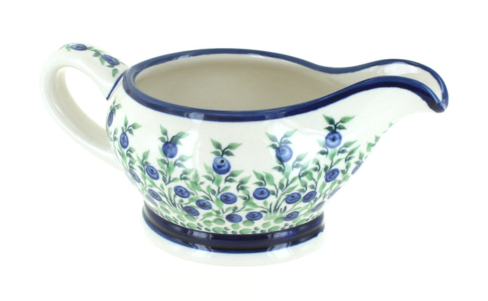 Polish Pottery Porcelain Vine Gravy Boat