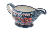 Polish Pottery Jungle Flower Gravy Boat