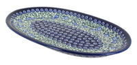 Polish Pottery Seaside Swirl Large Oval Platter