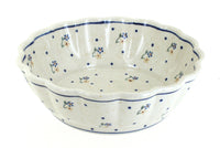 Polish Pottery Country Meadow Medium Scallop Bowl