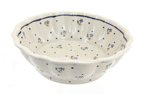 Polish Pottery Country Meadow Large Scalloped Bowl