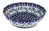 Polish Pottery Sweet Annie Large Scallop Bowl