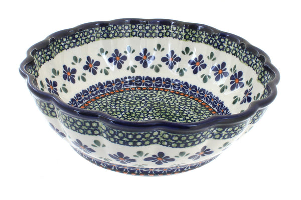 Mosaic Flower Large Scallop Bowl