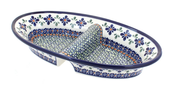 Mosaic Flower Divided Dish