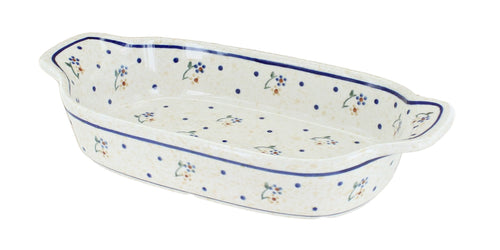 Polish Pottery Country Meadow Rectangular Serving Dish