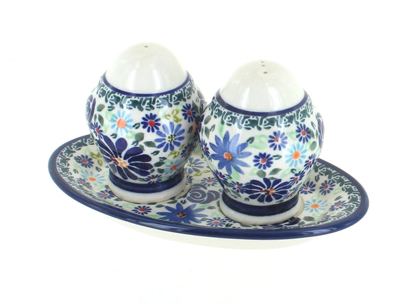 Fantasy Salt & Pepper Shakers with Plate