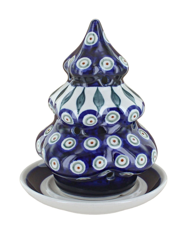 Peacock Christmas Tree Luminary