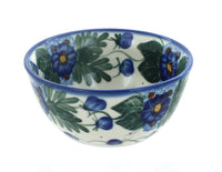 Polish Pottery Forget Me Not Dessert Bowl