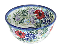 Polish Pottery Summer Garden Dessert Bowl