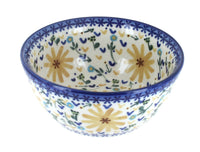 Polish Pottery Yellow Daisy Cereal/Soup Bowl