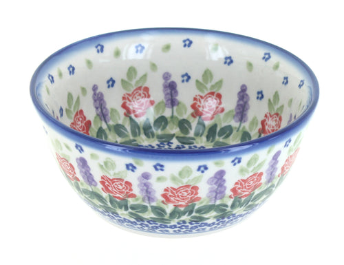 Polish Pottery Roses Are Red Cereal/Soup Bowl