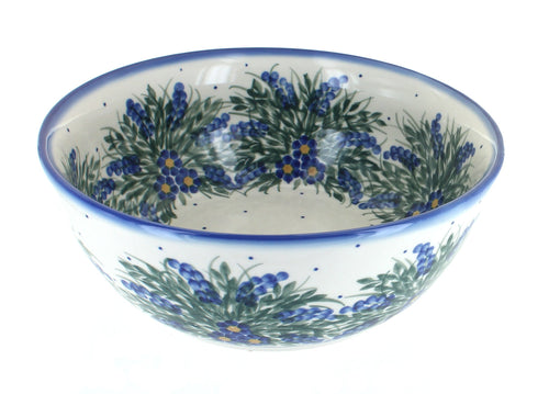 Polish Pottery Hyacinth Large Bowl