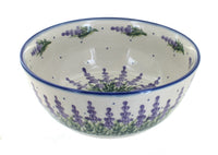 Polish Pottery Lavender Fields Large Bowl
