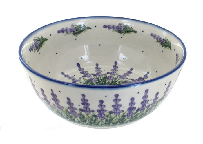 Polish Pottery Lavender Fields Large Bowl
