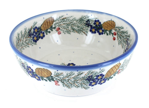 Polish Pottery Pinecone Large Bowl