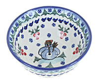 Frosty Duo Large Bowl Polish Pottery