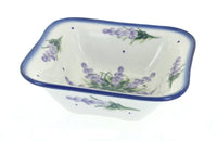 Polish Pottery Lavender Fields Square Bowl