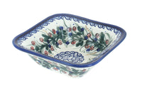 Polish Pottery Berry Square Bowl
