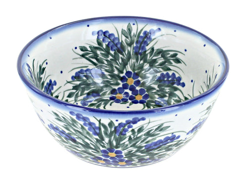 Polish Pottery Hyacinth Cereal/Soup Bowl