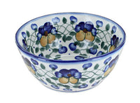 Polish Pottery Pansies Cereal/Soup Bowl