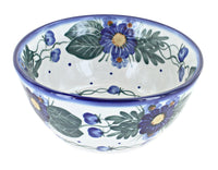 Polish Pottery Forget Me Not Cereal/Soup Bowl