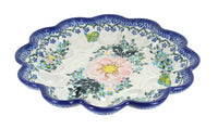 Polish Pottery Apple Blossom Egg Plate
