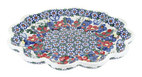 Polish Pottery Garden Butterfly Egg Plate