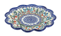 Polish Pottery Garden of Eden Egg Plate