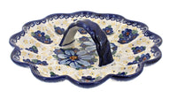 Polish Pottery Daisy Surprise Egg Plate