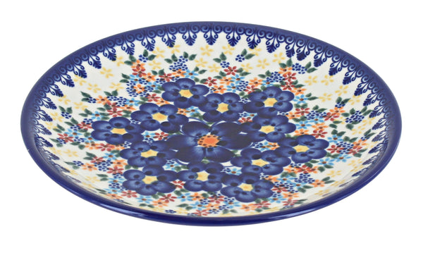 Blue Dahlia Dessert Plate