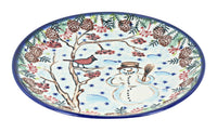 Polish Pottery Little Snowman Dessert Plate